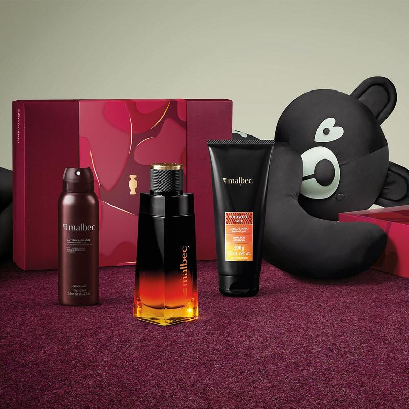 Kit Presente Dia Dos Namorados Malbec X (3 Itens) - O boticario